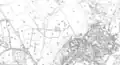 OS Map 1920 Showing Vauxhall Fields Horse Racing Course and the Army Camp at the Centre