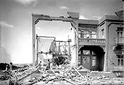 The destroyed Winter Palace Hotel[13] in Jericho