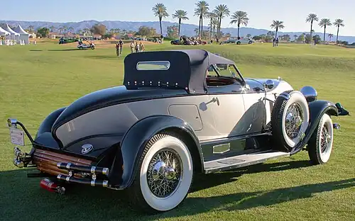1929 Auburn 120 Boattail Speedster rear