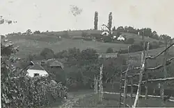 1929 postcard of Kovača Vas