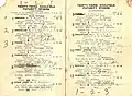 Starters and results showing the winner, Amounis