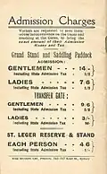 Back cover showing charges at the entrance gates