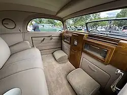 1937 Chrysler Imperial C-15 Town Car interior