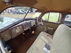 1937 Buick Roadmaster 4-door sedan interior