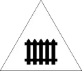 Level crossing with barriers