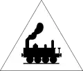 Level crossing without barriers