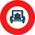 No motor vehicles except motorcycles