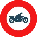 No motorcycles