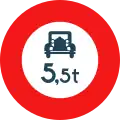 Motor vehicle weight limit