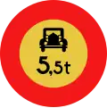 Motor vehicle weight limit