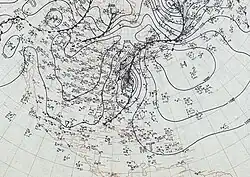 Extratropical transition gradually begins as the hurricane interacts with the frontal boundary on September 21, while also moving rapidly northward towards the Northeast United States