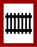 Guarded railway crossing