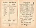 1952 AJC Sydney Cup racebook showing the conditions