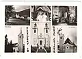 Historical postcard of churches in Nova Štifta