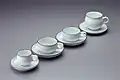from the left : G-type Demitasse / G-type Coffee Cup / G-type Tea Cup / G-type Morning Cup (1969)