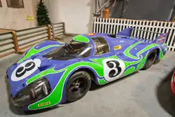 The "Hippie-car" finished second