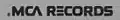 MCA Records logo used from 1972 through 1991. MCA word mark revived by Music Corporation of America.
