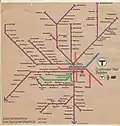 MBTA Commuter Rail service in 1975.