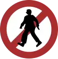No pedestrians (before 2001)