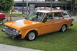 Lightly modified Dodge Colt wagon, with the larger, post-1975 bumpers