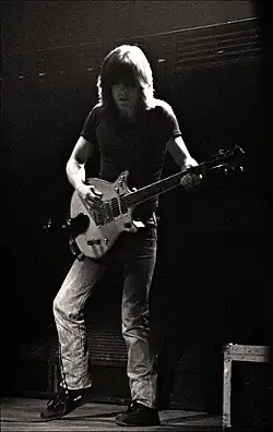 Young performing in 1982