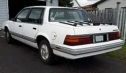 1987-1988 Pontiac 6000 LE photographed in Sault Ste. Marie, Ontario, Canada