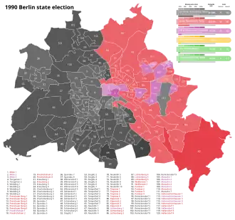 12th Abgeordnetenhaus, following 1990 election