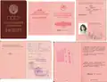 USSR passport for travel abroad, year 1990