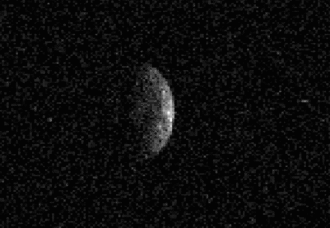 Animation of (136617), a triple asteroid