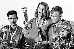Podium of the 1966 CIK-FIA World Championship