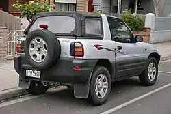 Facelift RAV4 3-door softtop (SXA10, Australia)