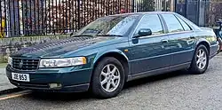 Euro-spec Seville STS with shorter bumpers and additional side marker lights (UK)