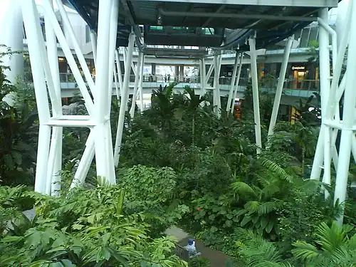 The site includes a tropical rainforest garden[30]