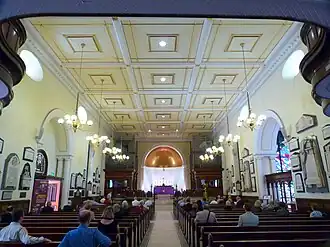 The interior of St James' Church, Sydney