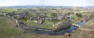 Aerial panorama of Ross