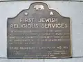 First Jewish religious services in San Francisco