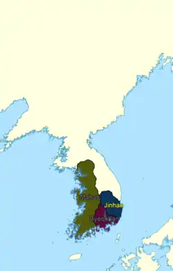 Jinhan confederacy in c. 1 CE.