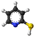2-Mercaptopyridine molecule (thiol form)