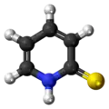 2-Mercaptopyridine molecule (thione form)