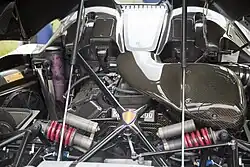 The engine of a Koenigsegg CCX