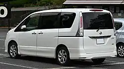 Nissan Serena Highway Star, pre-facelift rear