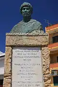 Statue of Uluj Ali in his hometown of Le Castella, Italy.