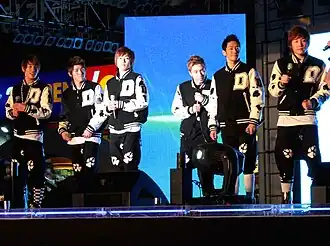 DMTN in 2010 From left to right: Inati, Daniel, Donglim, Day Day, Dari, and Jeesu
