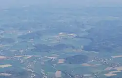 Aerial view of Rumendingen village and surroundings