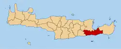 Location of Ierapetra