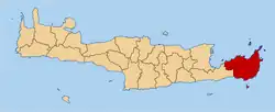 Location of Sitia
