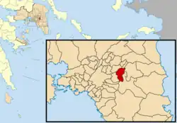 Location of Agia Paraskevi