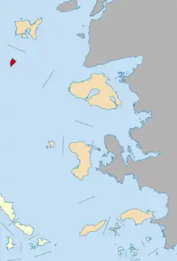 Location of Agios Efstratios