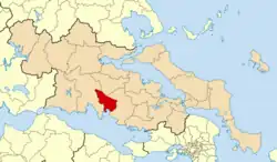 Location of Distomo-Arachova-Antikyra
