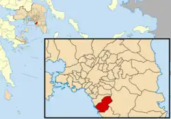 Location of Glyfada